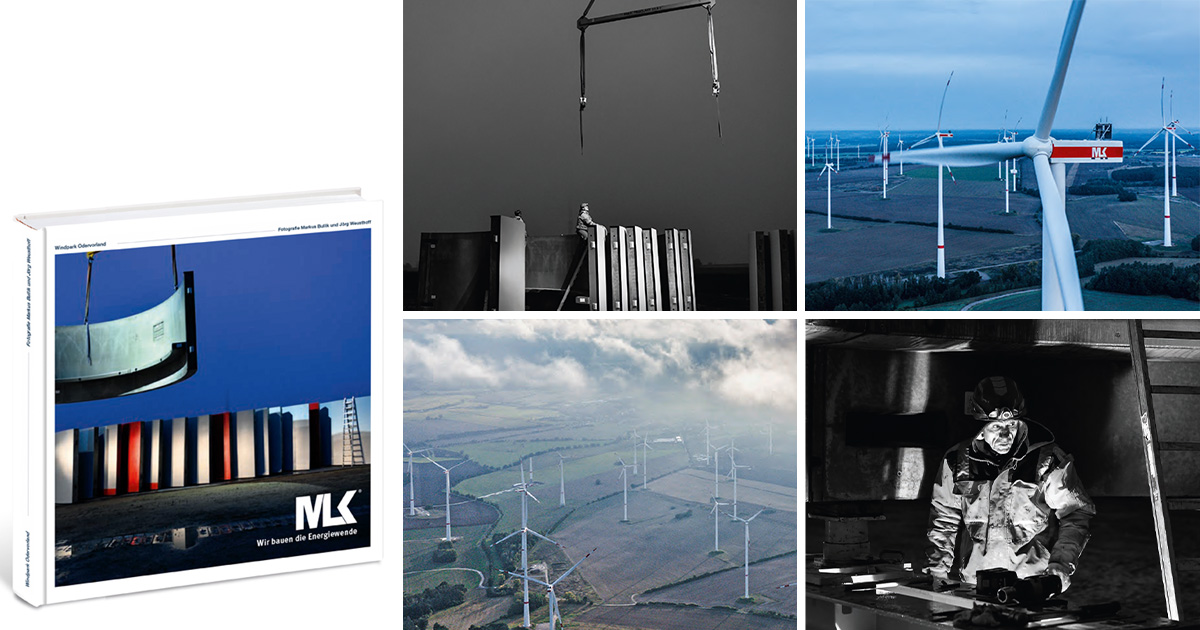 Eindrucksvolle Aufnahmen von der Windpark-Erweiterung im Odervorland: REZ-Kunde MLK legt neues Fotobuch auf